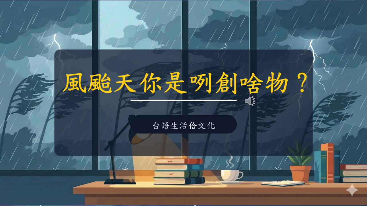 風颱天你是咧創啥物？